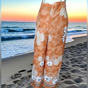 Bundle Of Two Beach Covers Pants Bottom Cotton And Rayon Medium